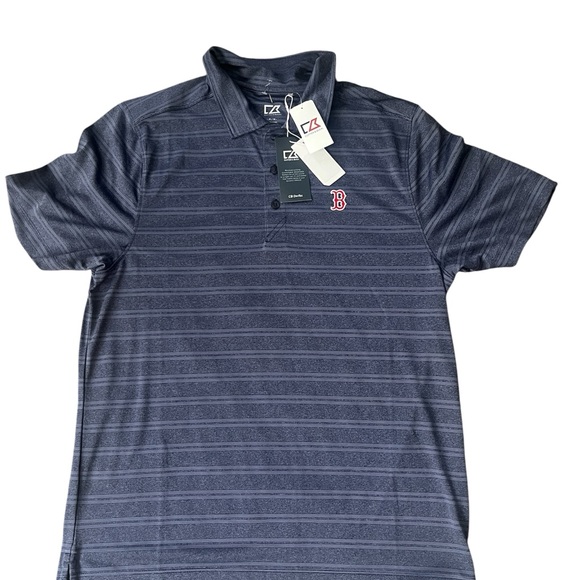 MLB Boston Red Sox Striped Polo - Picture 1 of 5